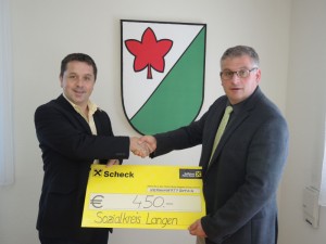 Scheckübergabe Gemeinde - 2014